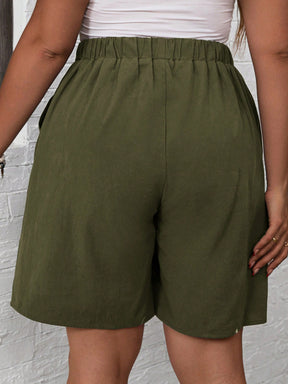 Short Simple Feminino Cintura Elástica Andreia  Plus Size