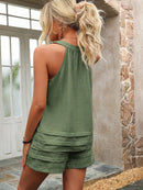 Conjunto Feminino  Regata Com Decote Em V Vanessa Plus Size