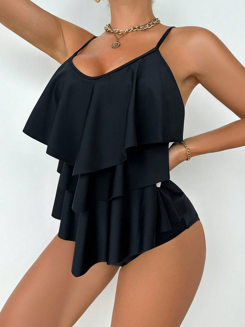 Tankini Feminino Com Babado Jhuly