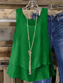 Regata elegante Feminina Com Babados - Adèle