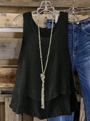 Regata elegante Feminina Com Babados - Adèle