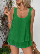 Regata elegante Feminina Com Babados - Adèle