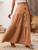 Saia Feminina Com Botão Giovanna