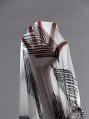 Saída Feminina com Manga Morcego e Estampa de Folhas - Sula. Plus Size