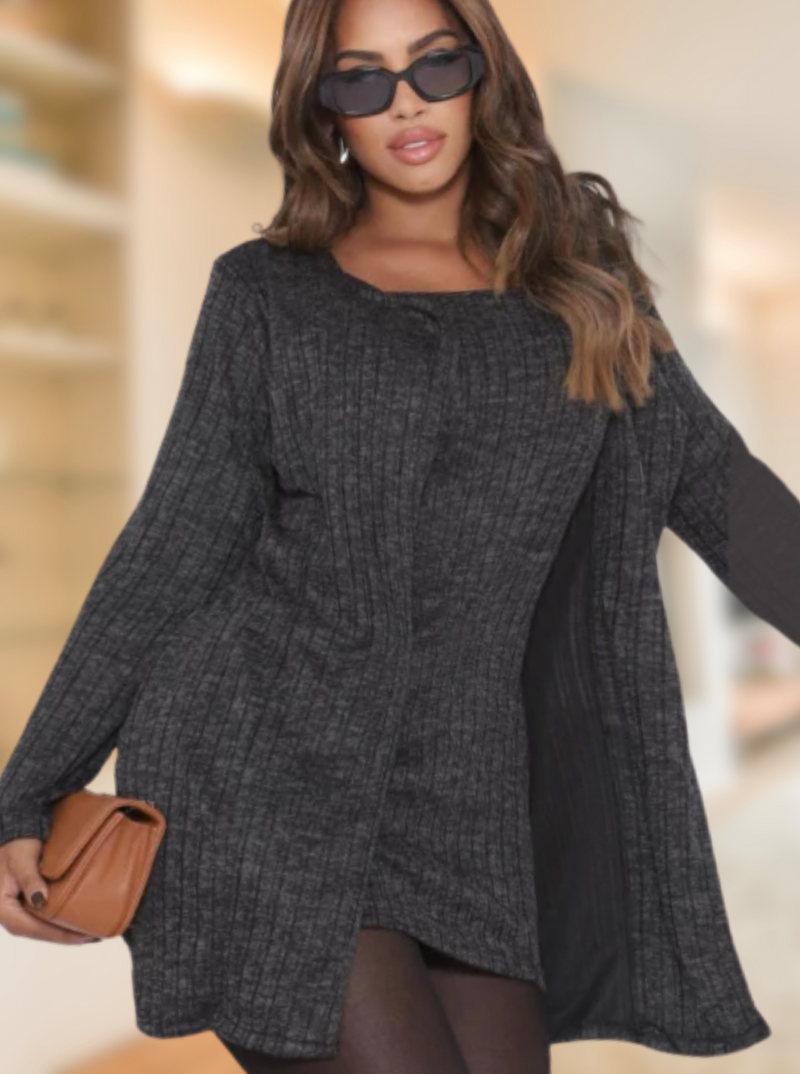 Conjunto Feminino Vestido Curto e Cardigan Tessy