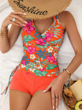 Shorkini Feminino Tropical Com Cordão Ao Lado Mille