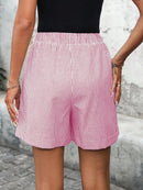Short Feminino Simples, com Bolso e Franzido - Chantal