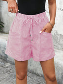 Short Feminino Simples, com Bolso e Franzido - Chantal