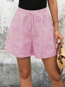 Short Feminino Simples, com Bolso e Franzido - Chantal