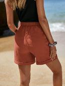 Short Feminino Simples, com Bolso e Franzido - Chantal