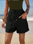 Short Feminino Simples, com Bolso e Franzido - Chantal