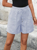 Short Feminino Simples, com Bolso e Franzido - Chantal