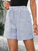 Short Feminino Simples, com Bolso e Franzido - Chantal