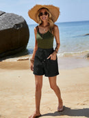 Short Feminino Simples, com Bolso e Franzido - Chantal