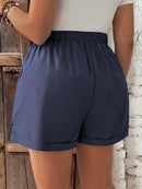 Short Feminino com Cintura Elástica e Cordão - Belle. Plus Size