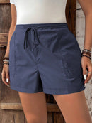 Short Feminino com Cintura Elástica e Cordão - Belle. Plus Size