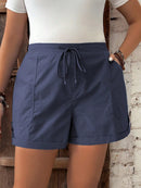 Short Feminino com Cintura Elástica e Cordão - Belle. Plus Size