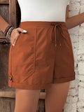 Short Feminino com Cintura Elástica e Cordão - Belle. Plus Size