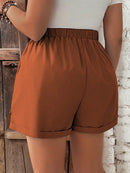 Short Feminino com Cintura Elástica e Cordão - Belle. Plus Size