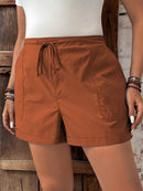 Short Feminino com Cintura Elástica e Cordão - Belle. Plus Size