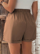 Short Feminino com Cintura Elástica e Cordão - Belle. Plus Size