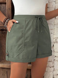 Short Feminino com Cintura Elástica e Cordão - Belle. Plus Size