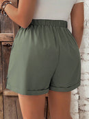 Short Feminino com Cintura Elástica e Cordão - Belle. Plus Size