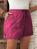 Short Feminino com Cintura Elástica e Cordão - Belle. Plus Size