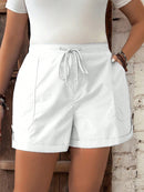 Short Feminino com Cintura Elástica e Cordão - Belle. Plus Size