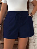 Short Feminino com Cintura Elástica e Cordão - Belle. Plus Size