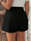 Short Feminino com Cintura Elástica e Cordão - Belle. Plus Size