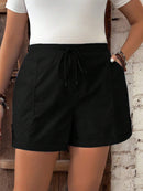 Short Feminino com Cintura Elástica e Cordão - Belle. Plus Size