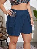 Short Feminino de praia com bolso - Valentina. Plus Size