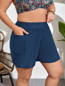 Short Feminino de praia com bolso - Valentina. Plus Size