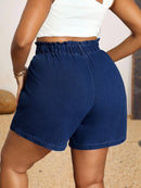 Short Jeans Feminino de Cintura Elástica - Eleonora. Plus Size