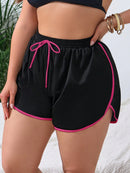 Short de Praia Feminino com Acabamento Contrastante - Carolina. Plus Size