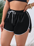Short de Praia Feminino com Acabamento Contrastante - Carolina. Plus Size