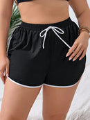 Short de Praia Feminino com Acabamento Contrastante - Carolina. Plus Size