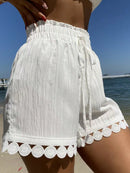 Short Feminino com Barra de Renda - Vivienne