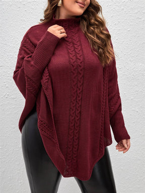 Suéter Feminina Casual em tricô Sayuri. Plus Size