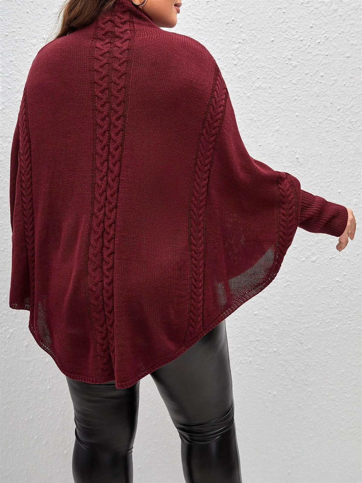 Suéter Feminina Casual em tricô Sayuri. Plus Size