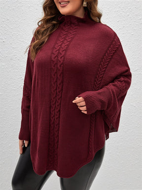 Suéter Feminina Casual em tricô Sayuri. Plus Size