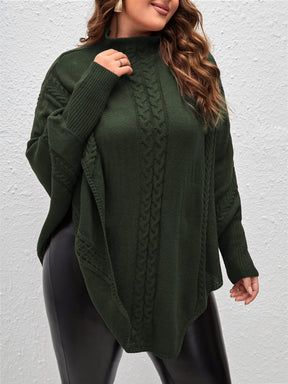 Suéter Feminina Casual em tricô Sayuri. Plus Size