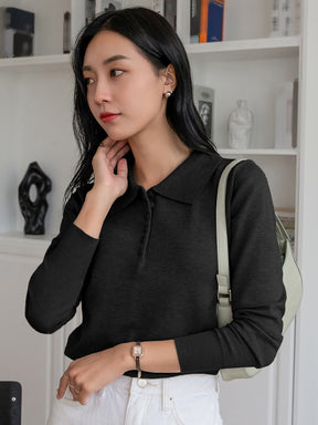 Suéter Feminino de Manga Longa Elegante - Dine