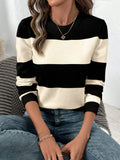 Suéter de Tricô Feminino com Listras Colorblock - Bridge