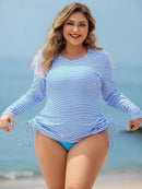 Tankini Feminino 2 peças de Manga Longa - Lincy. Plus Size