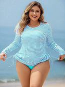 Tankini Feminino 2 peças de Manga Longa - Lincy. Plus Size