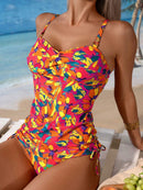 Tankini Feminino Cordão Lateral  em 2 Peças - Isabela