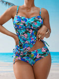 Tankini Feminino Cordão Lateral  em 2 Peças - Isabela