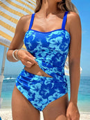 Tankini Feminino Decote Halter e parte inferio de Cintura Alta - Daniela